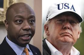 After Meeting With Tim Scott, Trump Again Defends Charlottesville Response