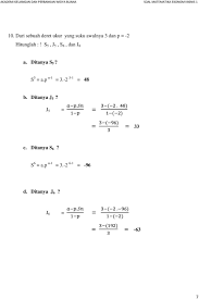 12 latihan soal deret ukur 4.sebuah deret ukur a mempunyai nilai pertama 512 & pengganda 0,5. Contoh Soal Matekbis I Pdf Download Gratis