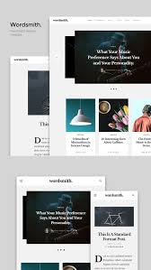 Wordsmith Free Blogging Website Template Website Template Free Website Templates Free Blog