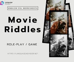 english esl worksheets movie riddles language advisor