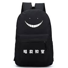 assassination classroom backpack bags black backpack kids backpacks