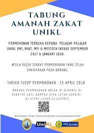 5) hanya calon yang layak sahaja akan dipanggil temuduga dan permohonan yang tidak menerima sebarang jawapan dalam masa enam (6) bulan dianggap tidak berjaya. Assalammualaikum Dan Selamat Sejahtera Unit Zakat Unikl Facebook