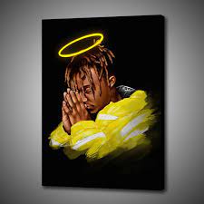 I finished painting 2 more juice wrld album covers yesterday. 1p Wall Decoration Print On Canvas Art Creative Poster Home Decoration Painting Rapper Juice Wrld Wish