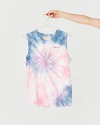 This video is about how to remove tie dye stains from skin. Summer Camp Tie Dye Muscle Tank By Ban Do Tank Top Ban Do