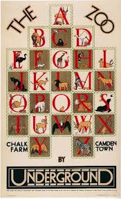 London Zoo Animal Alphabet Poster Circa 1928 Alphabet Poster Vintage Posters Alphabet Print