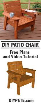 Learn How To Build A Patio Chair This Is A Fun And Simple Project You Can Tackle Have Fun Woodworking Projects Diy Diy Wood Projects Pallet Furniture Outdoor