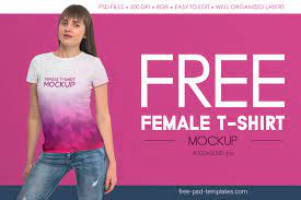 Time for the free templates! Female T Shirt Design Psd Mockup Download For Free Designhooks