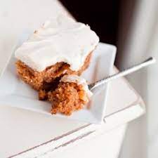 Bake in 350º oven for 30 minutes or until a toothpick inserted into the center of the cake comes out clean. Carrot Cake Made With Baby Food Crushed Pineapple And Delicious Cream Cheese Frosting Just Desserts Dessert Recipes Fun Desserts