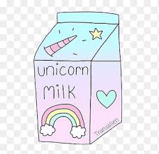 Milkshake Unicorn Milk Carton Kids Milk Text Sticker Png Pngegg