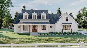 Exclusive modern farmhouse plan with optional walk out basement 910073whd tural designs house plans. 1 Story Modern Farmhouse Plan Bridgeport