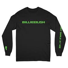 black long sleeve shirt billie eilish