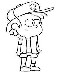 Fantastic gravityls coloring pages mabel and dipper page uncategorized best for kids. Online Coloring Pages Falls Coloring Gravity Falls Cartoon Character