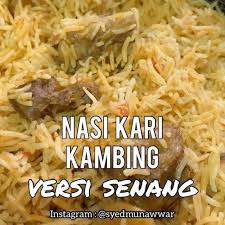 Nasi Kari Kambing Sis Cuba Siscuba Munawwar Kitchen