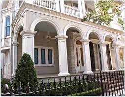 Front Porch Arch Columns New Orleans Homes House Designs Exterior Historic Homes