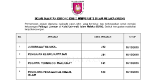 Penolong pegawai teknologi maklumat gred fa29. Jawatan Kosong Terkini Kolej Universiti Islam Melaka Kuim Jururawat Jururawat Teknikal Pegawai Teknologi Maklumat Pen Peg Teknologi Maklumat Kerja Kosong Kerajaan Swasta