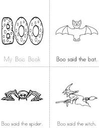 My Boo Book Mini Book Halloween Books Mini Books Halloween Coloring Pages