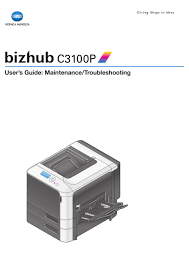 Download the latest drivers, manuals and software for your konica minolta device. Konica Minolta Bizhub C3100p User Manual Pdf Download Manualslib