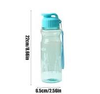 550ml Portable Plastic Water Bottle, Leak-Proof Flip-Top, Large Capacity  18.59oz, BPA-Free, Dishwasher Safe, with Scale Markings and Carry Strap for  ...