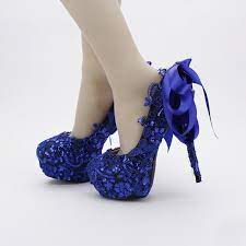 Scarpe da abbinare al vestito blu. Acquista Scarpe Da Sposa In Pizzo Di Colore Blu Paillette Da Discoteca Di Glitter Con Paillettes Belle Scarpe Da Ballo Con Fiocco In Raso Da Donna Scarpe Da Sera Blu A 50 74