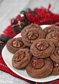 I topped them with hershey's kisses. Soft Chocolate Gingerbread Cookies Sugarhero