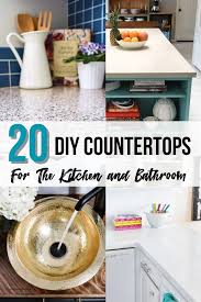 Laminate countertop is inexpensive, perfect for those who have limited budget. 20 Diy Countertops For Your Kitchen Or Bathroom The Handyman S Daughter