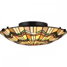 This flush mount ceiling light adds beauty and character with classic mission styling in cool stainless steel. Qz Alcott F Alcott 2 Light Flush Mount