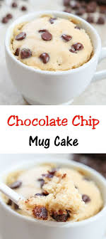 Chocolate Chip Mug Cake Recipe Mug Recipes Desserts Dessert Recipes