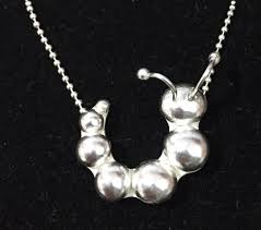 Metamorphosis Sterling Silver Caterpillar Necklace By Gill Fraser Necklace Silver Sterling Silver