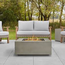 This square fire pit table is the perfect one to compliment your outdoor space like backyard, patio, garden, courtyard, terrace, or even balcony. 36 Aegean Mist Gray Square Propane Gas Outdoor Fire Table