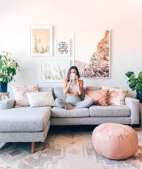 Gorgeous Grey Peach Living Room Combo Wall Decor Living Room Apartment Living Room Living Room Grey