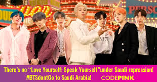 Btsdontgo To Saudi Arabia Codepink