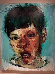 Instagram can't do justice to the scale and impact of Jenny Saville's work  but I am sharing these nonetheless. Her stunning show at the National  Portrait Gallery closes