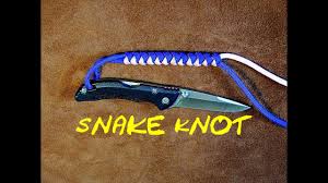 Learn how to make an awesome knife lanyard from paracord. Two Colour Snake Knot Paracord Knife Lanyard How To Tie Youtube