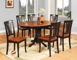 Avon 5pc Oval Kitchen Dining Table And 4 Wood Seat Chairs Oval Table Dining Dining Room Table Set Oval Dining Room Table