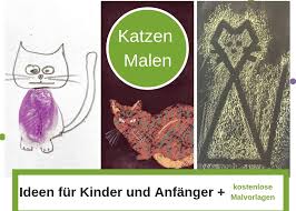 Jeder, ja wirklich jeder kann colle bilder malen. Katzen Malen Leicht Gemacht Ideen Fur Kinder Und Anfanger Kreativsein Blog