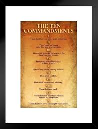 Any thing that is in heaven above, or that is in the earth beneath, or. The Ten Commandments Religion Religious Bible 10 Commandments Cool Wall Decor Matted Framed Wall Decor Art Print 20x26 Poster Foundry