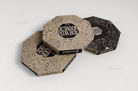 Packaging Mock Up Octagon Pizza Box Ad Octagon Affiliate Pizza Box Packaging Mock Pizza Boxes Pizza Box Design Food Box Packaging
