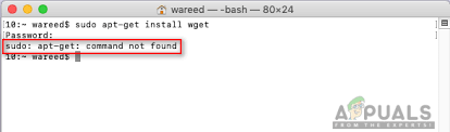 How To Fix Sudo Apt Get Command Not Found On Macos Appuals Com