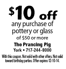 The Prancing Pig Pig Coupons Pottery