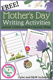 Mother S Day Writing Activities For Elementary Students Writing Activities Mother S Day Activities Language Arts Elementary