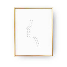 Artwork Black And White Face Drawing Woman Double Face Woman Art Black And White Sketch Art Black And White Sketches Minimalist Art Fashion Illustration Sketches Face
