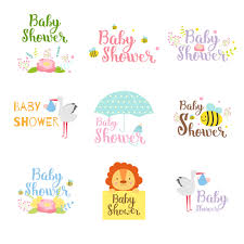 Showers of fun has a page full of different designs that should match any baby shower theme. Baby Shower Card Template Vector Set 07 Free Download