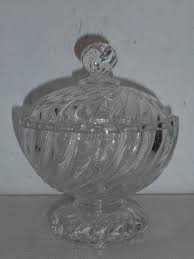 Baccarat Bonbonniere Ou Sucrier En Cristal Bambou Tors Ebay Decorative Jars Vase Baccarat