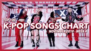 top 100 k pop songs chart november 2019 week 4