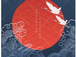 Download and use 100,000+ japanese background stock photos for free. Japanese Background With Crane Birds Decoration Vector Hand Dra By Marukopum On Dribbble