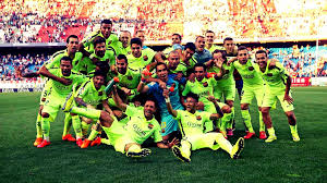 However some players who have played fewer matches are also included if they are on barcelonas list of legendary players. Fc Barcelona Players Celebrating 2014 15 La Liga Title Victory