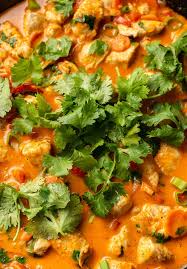 This Thai Red Curry Has Tender Chicken A Coconut Milk Broth And Is Perfect Served Over Rice Or Even No Thai Chicken Curry Curry Chicken Curry Chicken Recipes