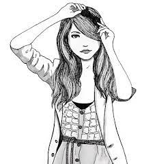 Desenhos De Meninas Bonitas Para Colorir Imagens De Lindas Garotas