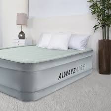 bestway alwayzaire tough guard air mattress queen 20 with built in dual pump and antimicrobial coating walmart com queen mattress traditional bed air mattress