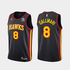 < 100 видео и каналов. Danilo Gallinari 2020 21 Atlanta Hawks Statement 2020 Trade Black Jersey